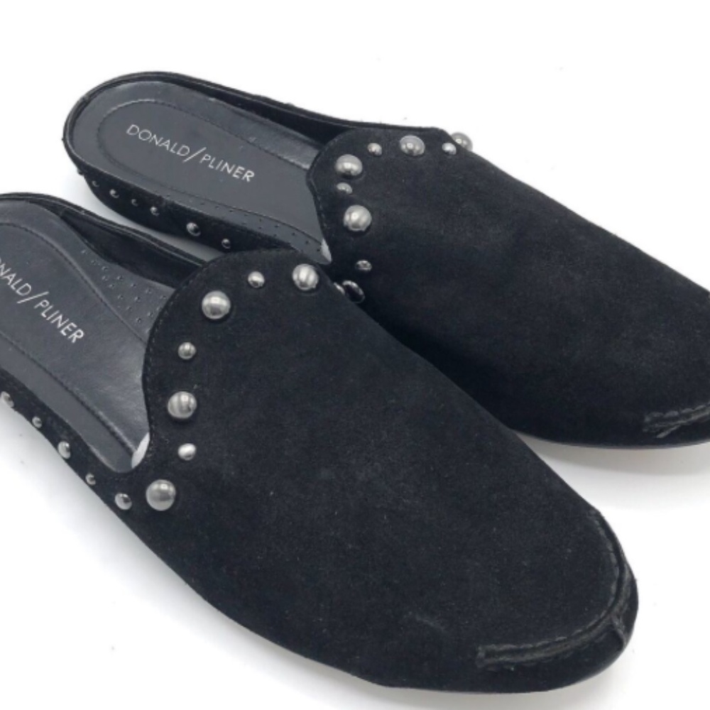 Donald Pliner Bayez Stud Blue Suede Shoes 7M